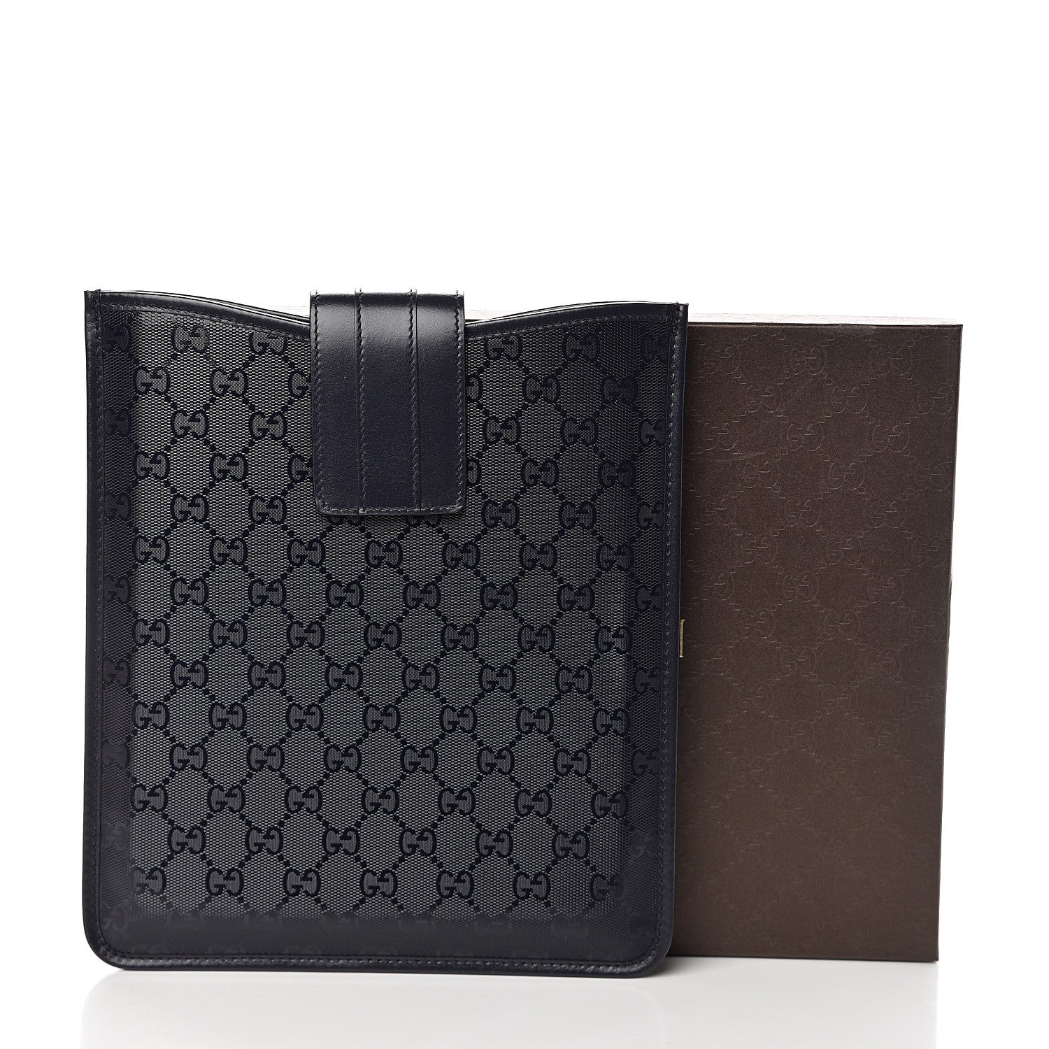 Gucci Unisex GG Navy Blue Imprime iPad / Tablet Case
