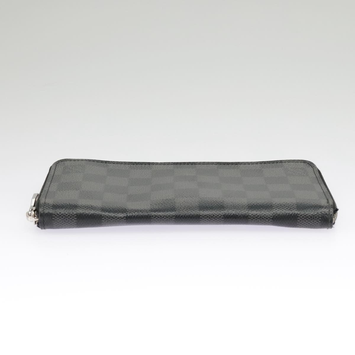 Louis Vuitton Zippy Wallet Vertical Damier Graphite Gray Canvas Wallets Accessory (Pre-Owned)