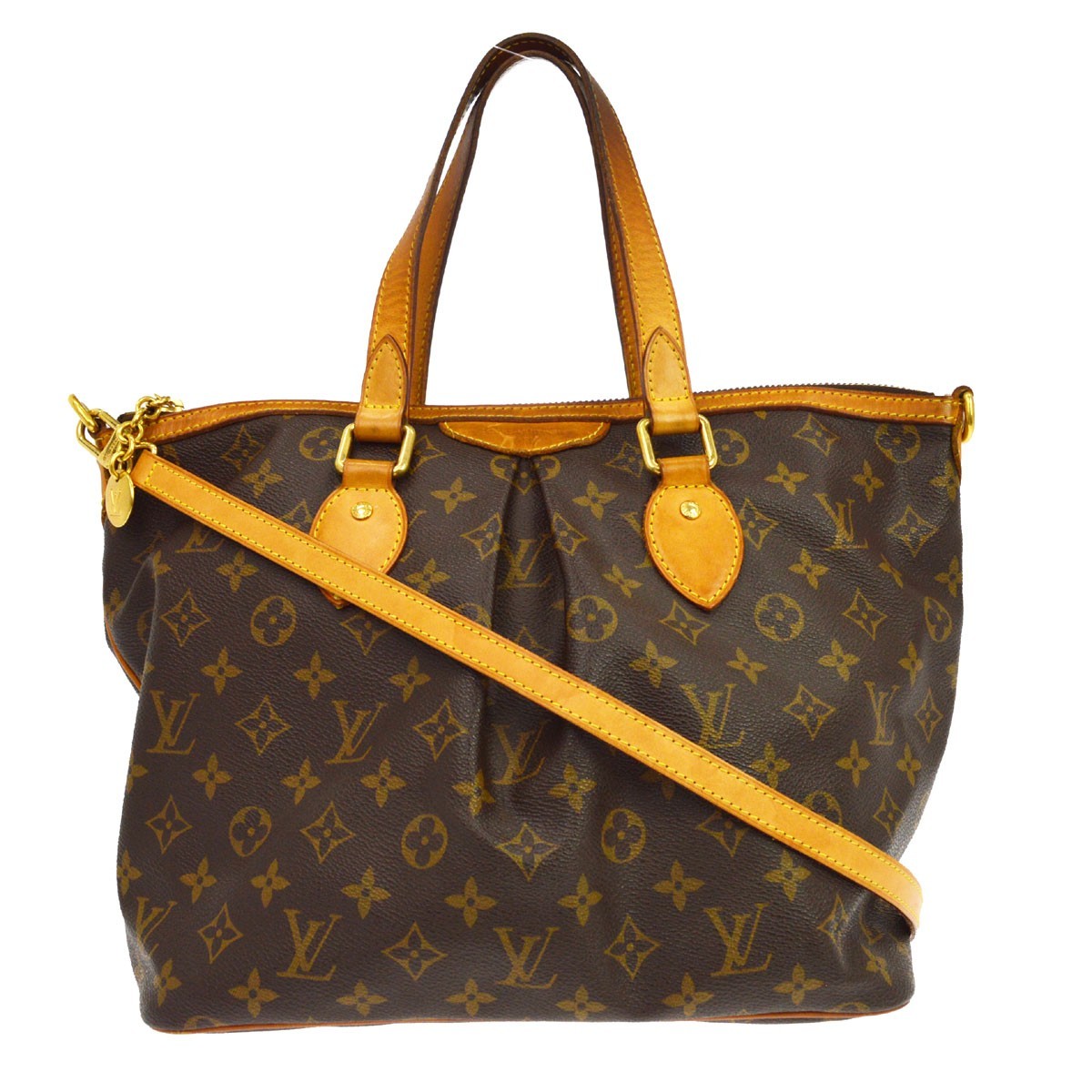 Louis Vuitton Palermo Monogram Canvas Brown Canvas Handbag (Pre-Owned)