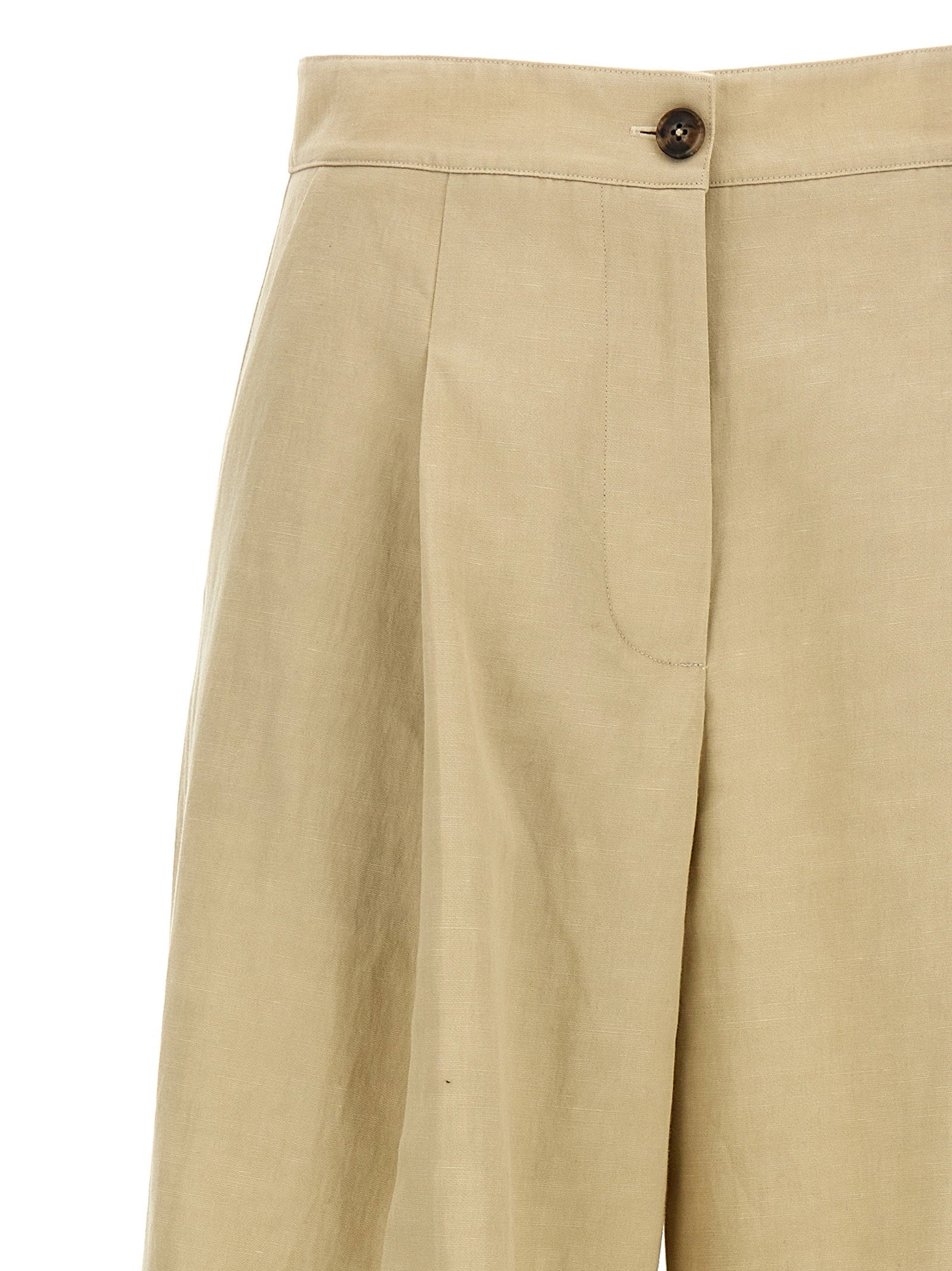 Yves Salomon Women's Linen Trousers