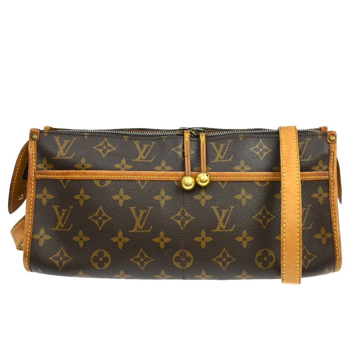 Louis Vuitton Popincourt Monogram Canvas Brown Canvas Shoulder Bag Bag (Pre-Owned)