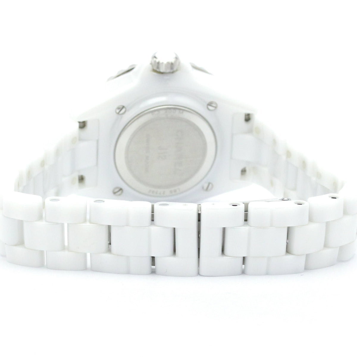 Chanel J12 Quartz Ceramic And Stainless Steel With Diamond Markers Watch (Pre-Owned)