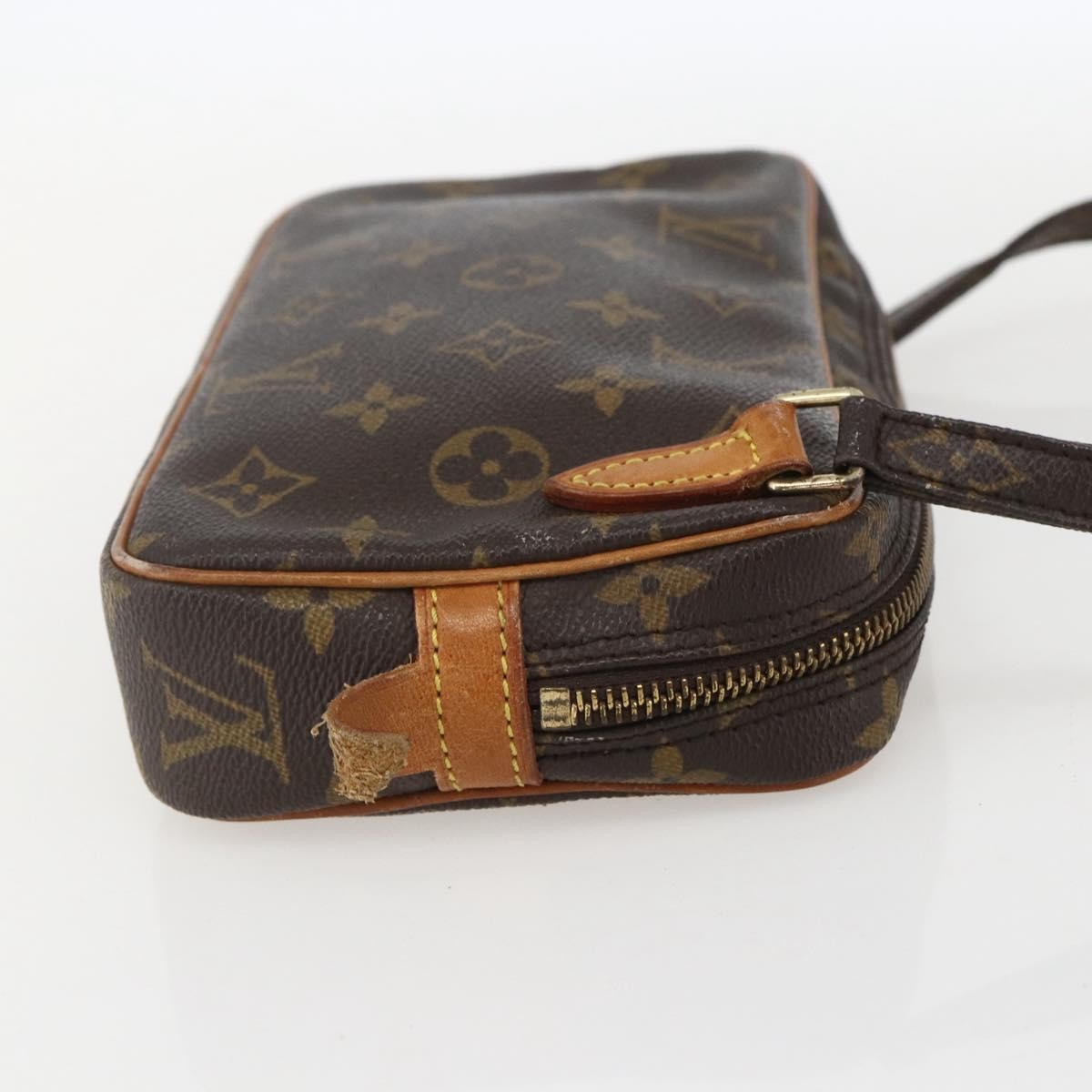 Louis Vuitton Pochette Marly Bandouliere Monogram Canvas Brown Canvas Handbag (Pre-Owned)