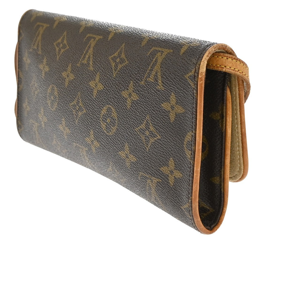 Louis Vuitton Twin Monogram Canvas Brown Canvas Clutche & Pouche Bag (Pre-Owned)