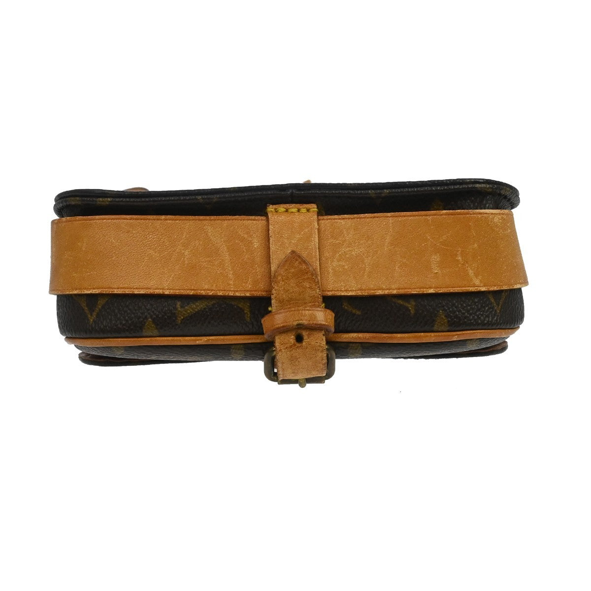 Louis Vuitton Cartouchiere Monogram Brown Canvas Shoulder Bag Bag (Pre-Owned)