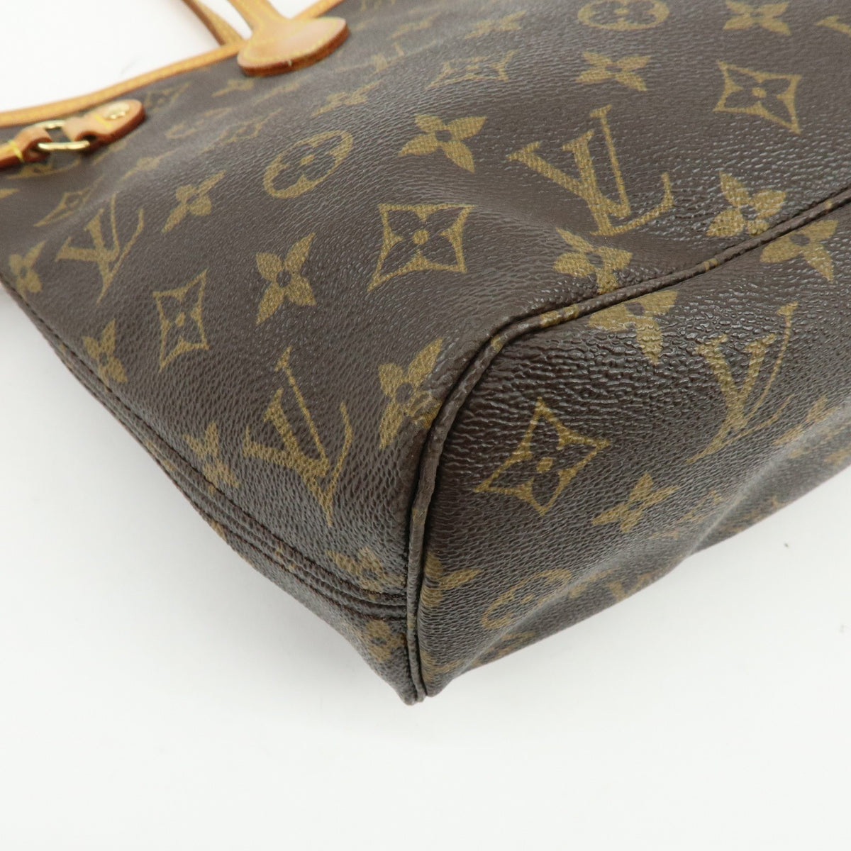 Louis Vuitton Neverfull Monogram Canvas Brown Canvas Tote Bag Bag (Pre-Owned)