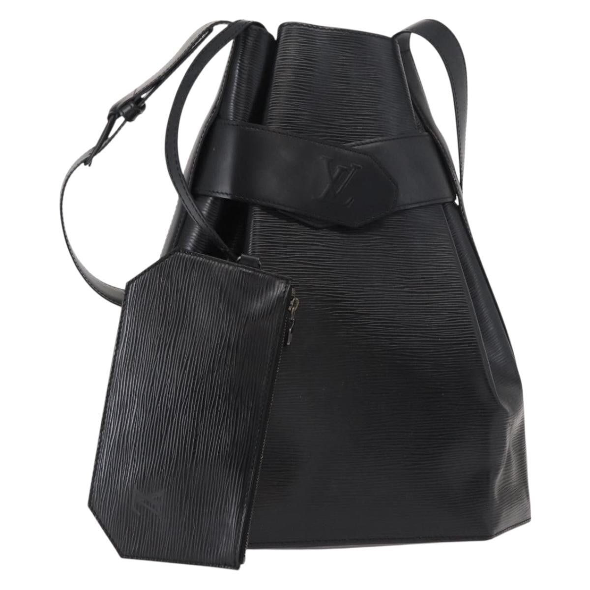 Louis Vuitton Vintage Sac D'epaule Epi Leather Black Leather Shoulder Bag Bag (Pre-Owned)