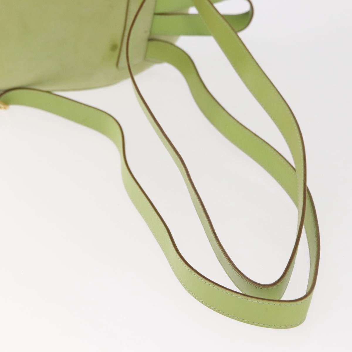 Salvatore Ferragamo Gancini Suede Green Suede Backpack Bag (Pre-Owned)