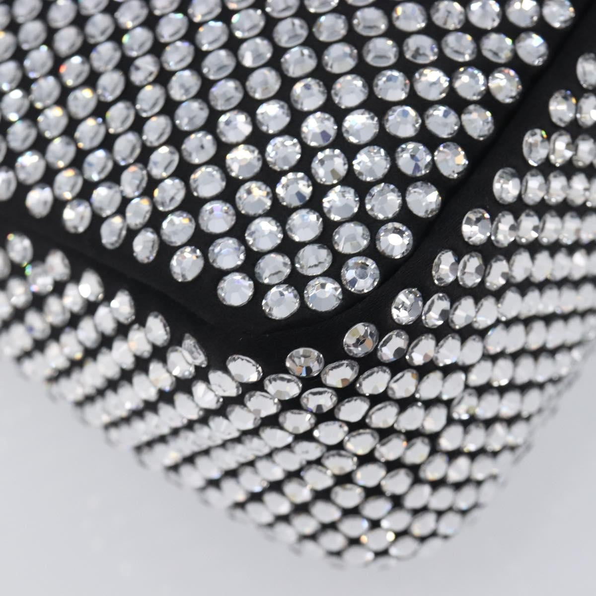 Prada Re-Edition 2000 Hobo Crystal Embellished Satin Silver Silk Shoulder Bag Bag (Pre-Owned)