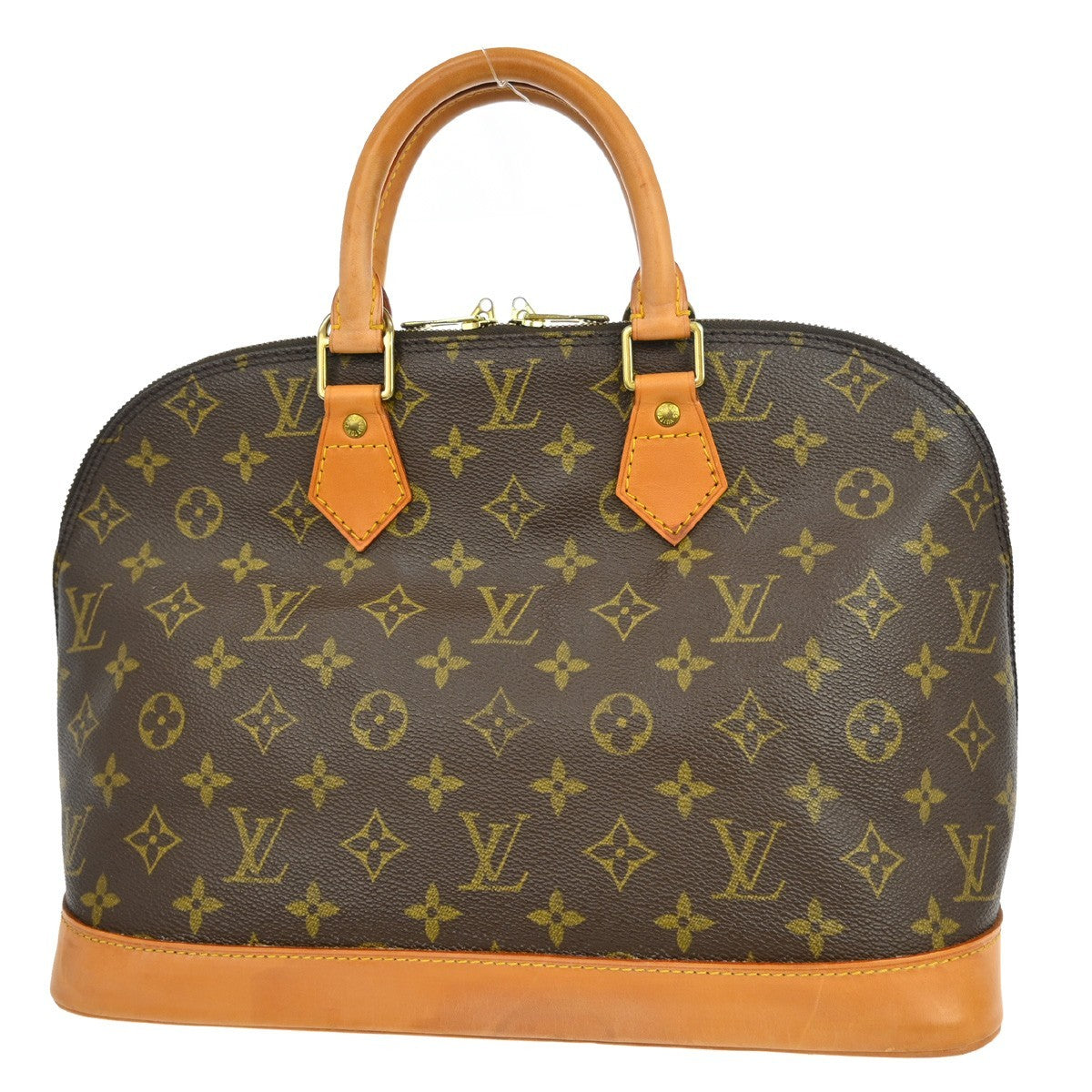 Louis Vuitton Alma Monogram Brown Canvas Handbag (Pre-Owned)