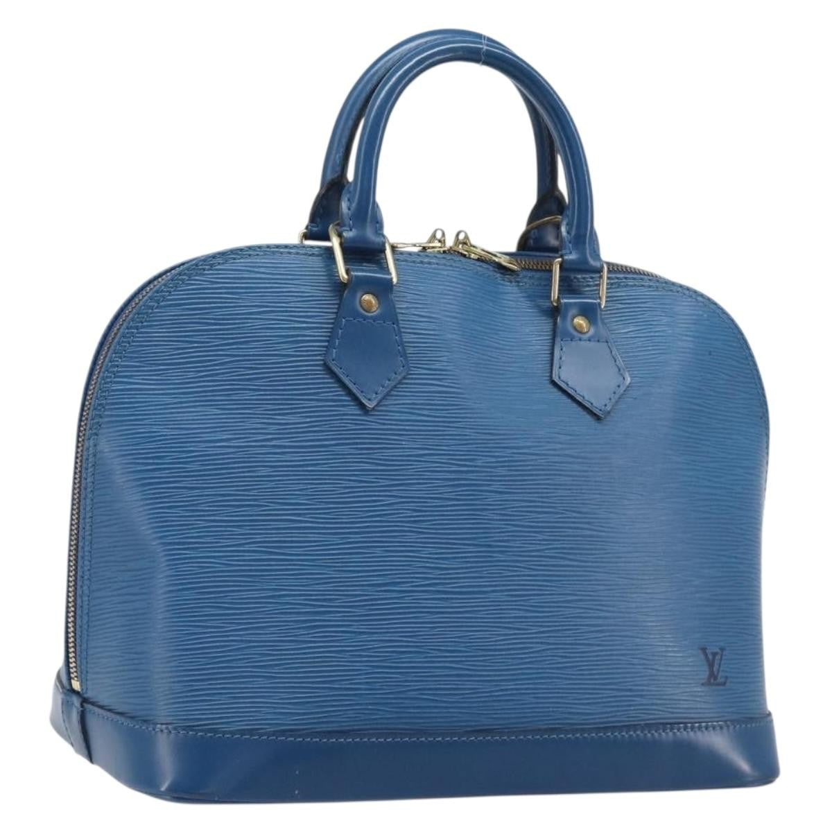 Louis Vuitton Alma Epi Leather Blue Leather Handbag (Pre-Owned)
