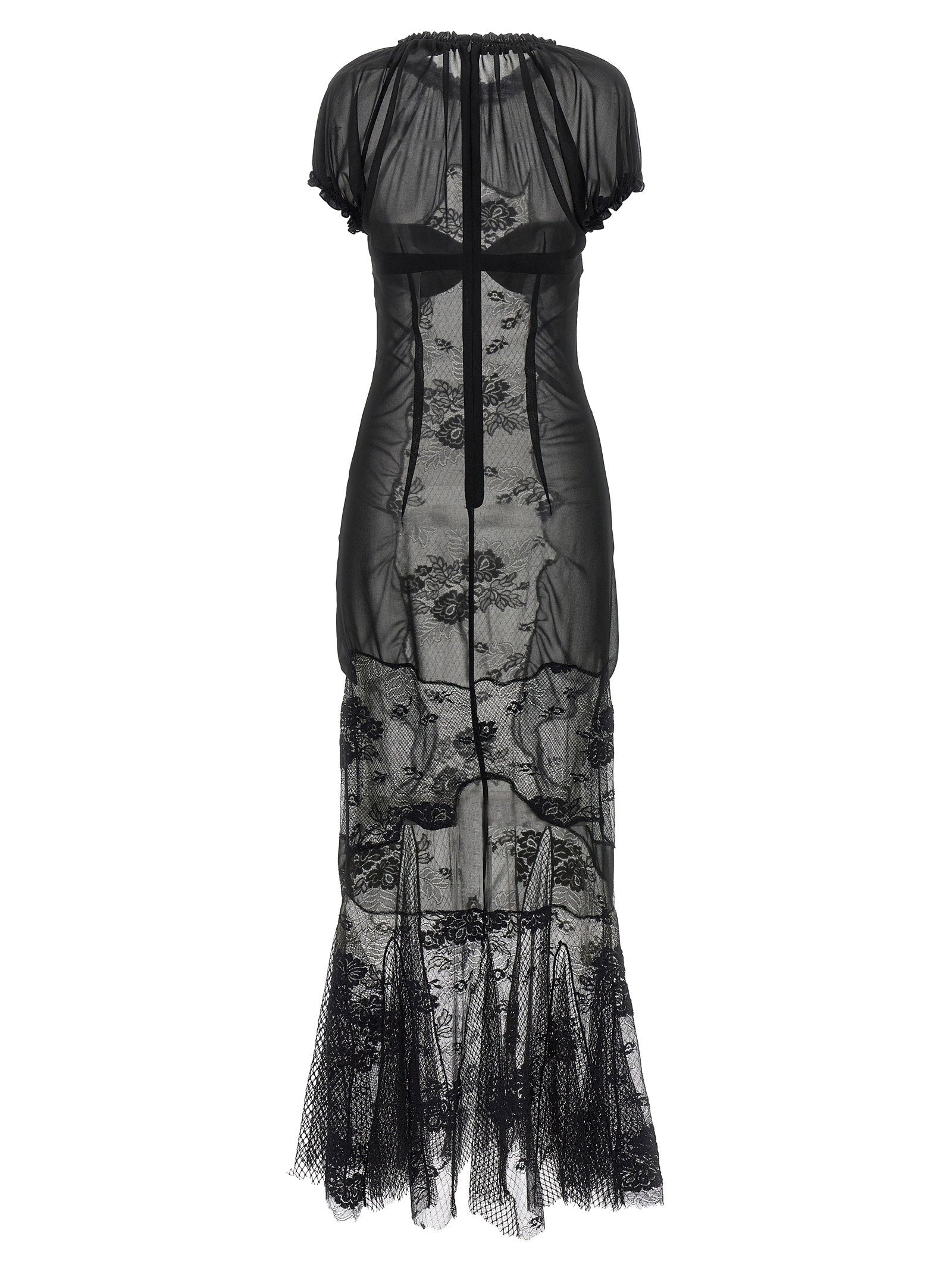 The Attico Women's Lace Tulle Dress