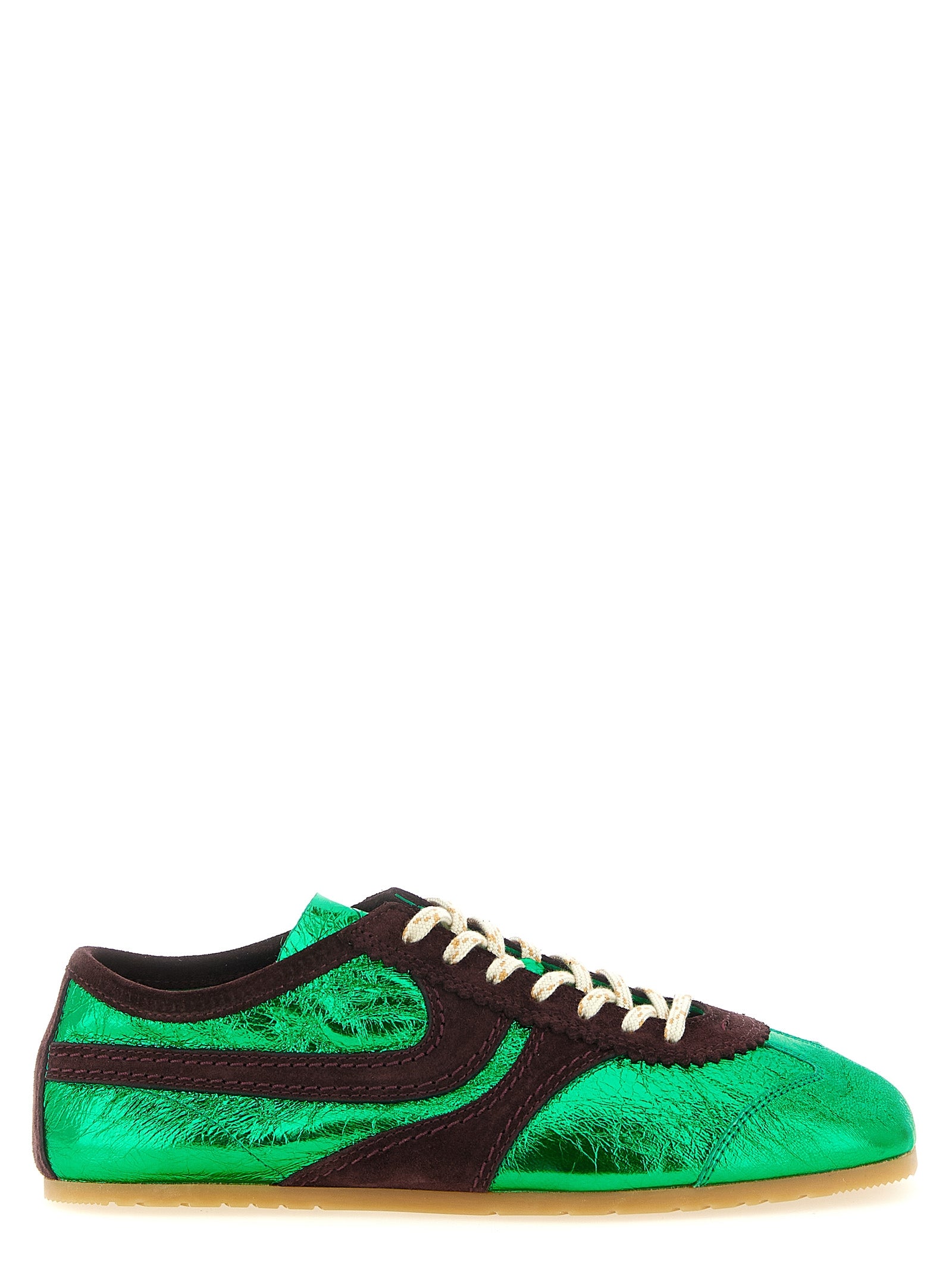 Dries Van Noten Women's Laminated Leather Sneakers