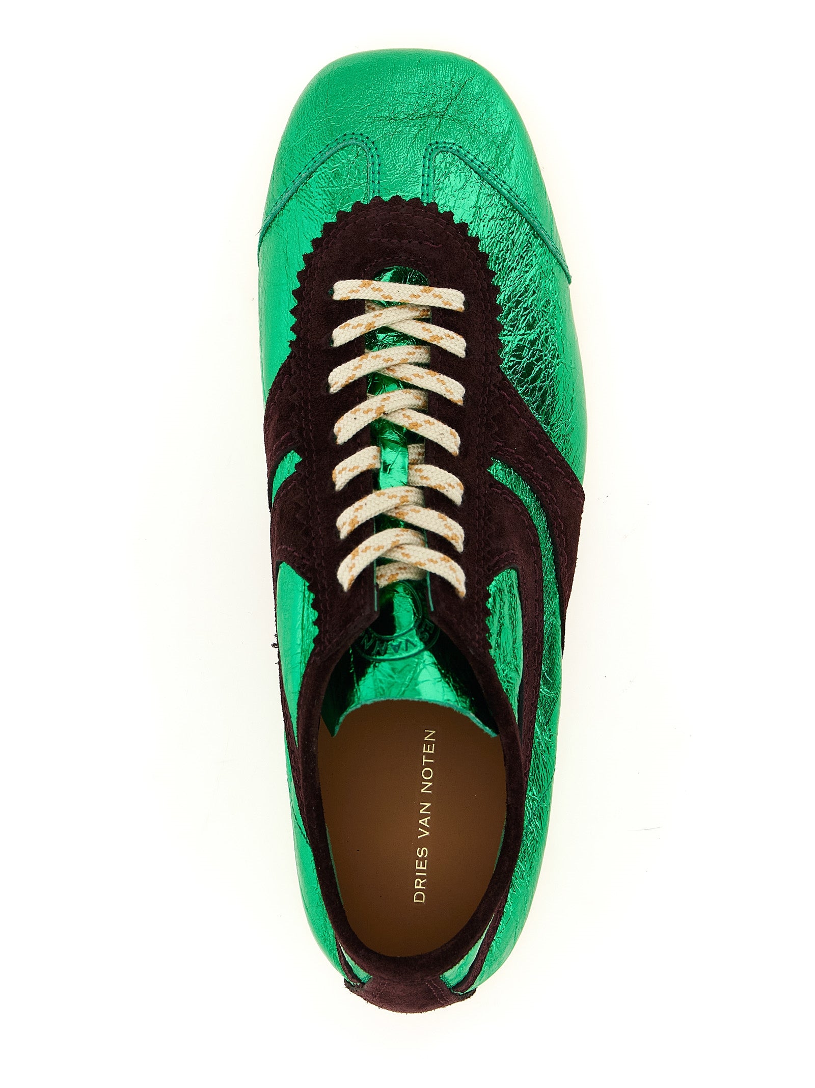 Dries Van Noten Women's Laminated Leather Sneakers