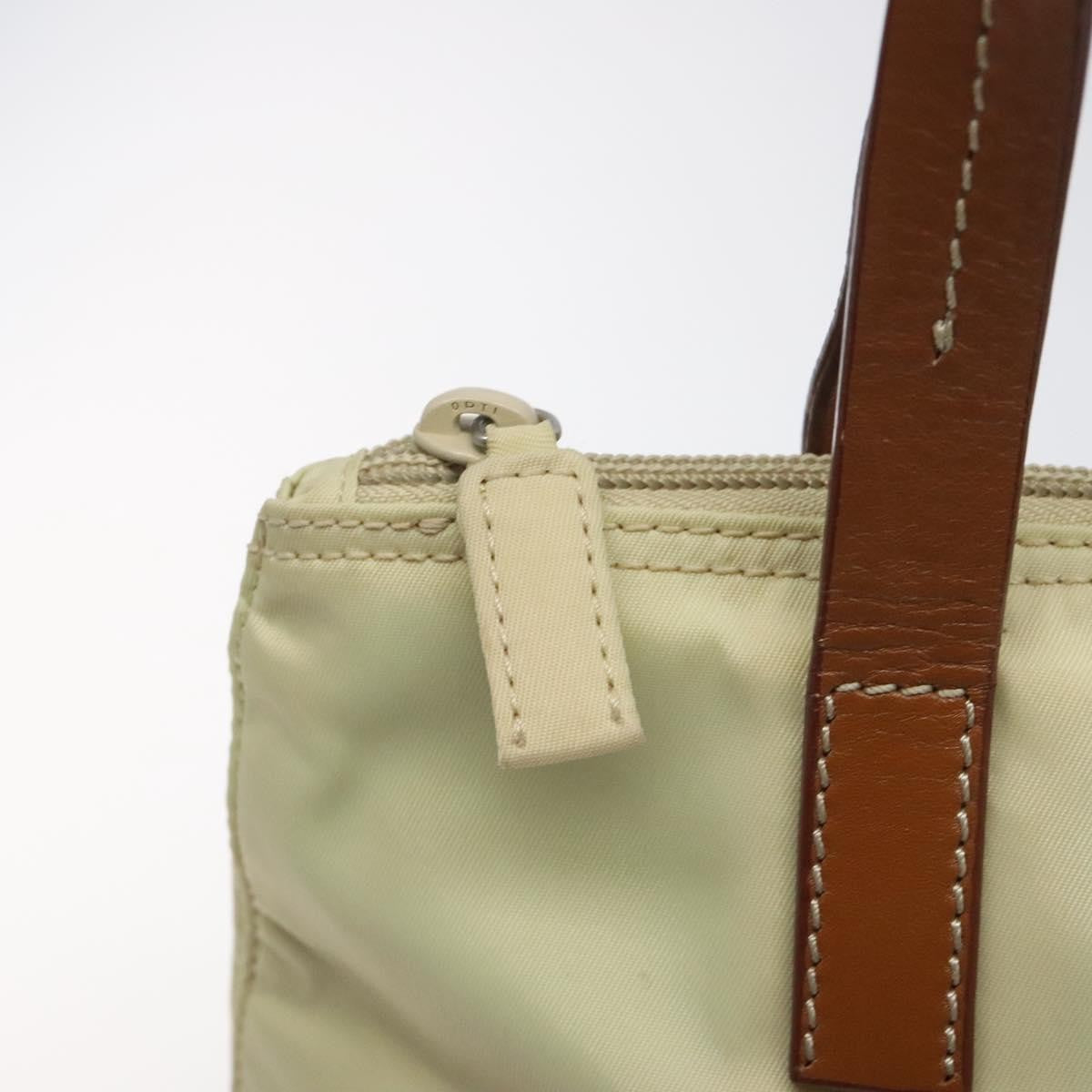 Prada Vintage Tote Tessuto White Nylon Tote Bag Bag (Pre-Owned)