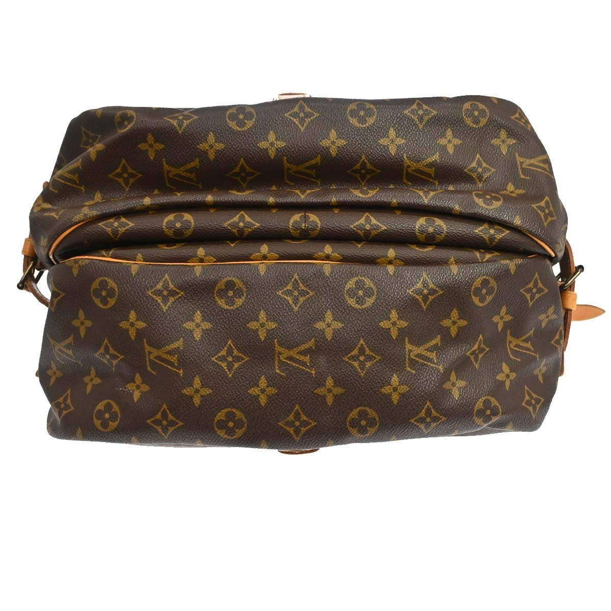 Louis Vuitton Saumur Monogram Canvas Brown Canvas Shoulder Bag Bag (Pre-Owned)