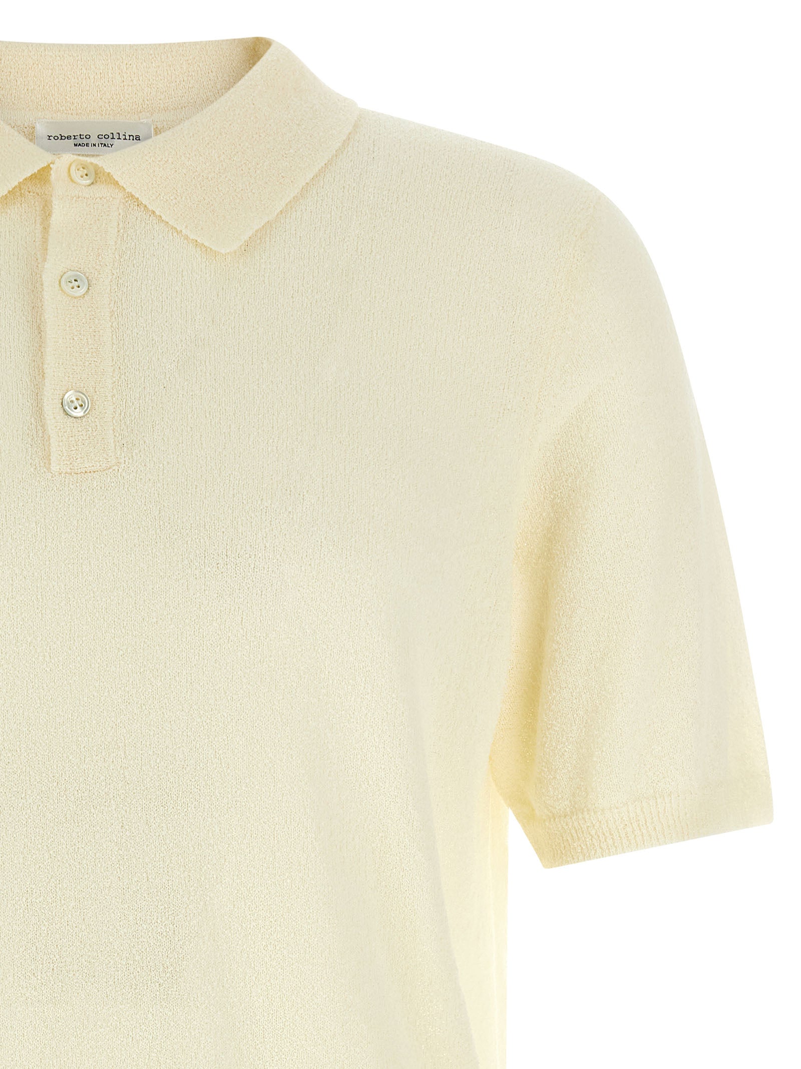 Roberto Collina Men's Spongy Effect Polo Shirt