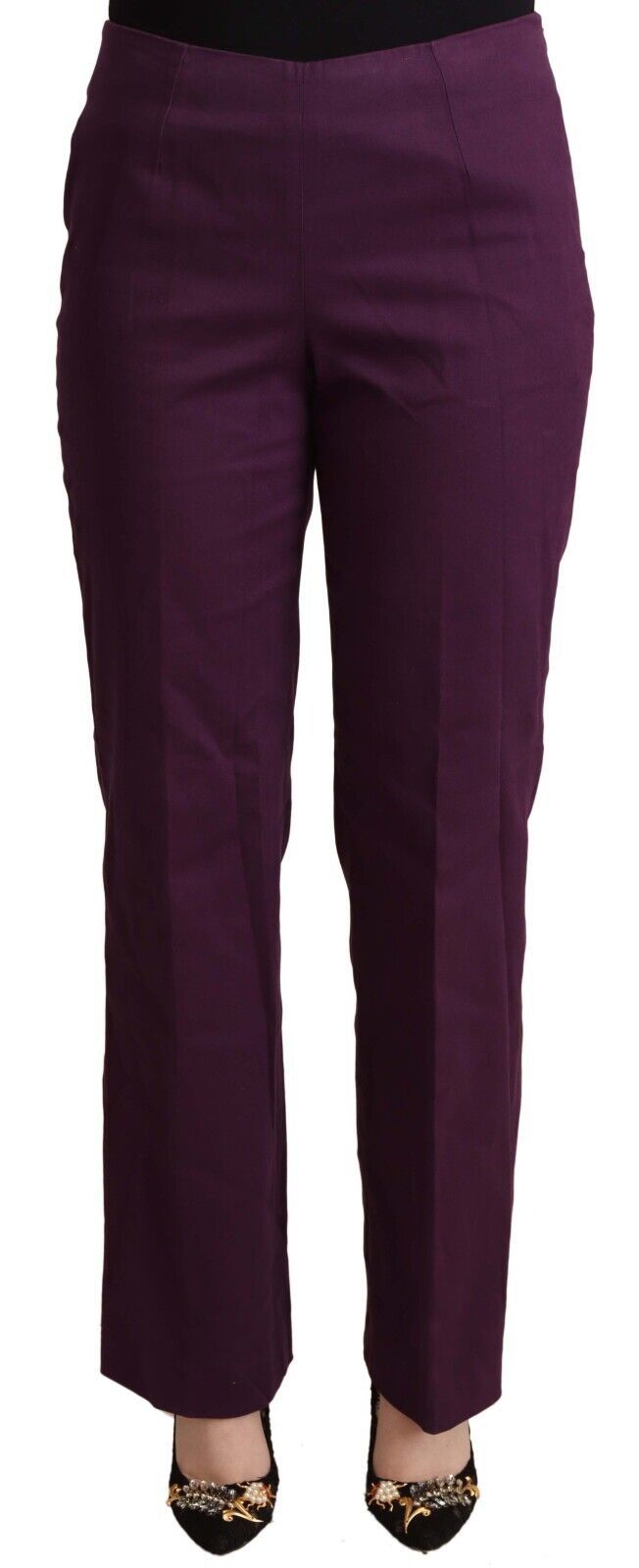 BENCIVENGA Violet High Waist Tapered Casual Women's Pants