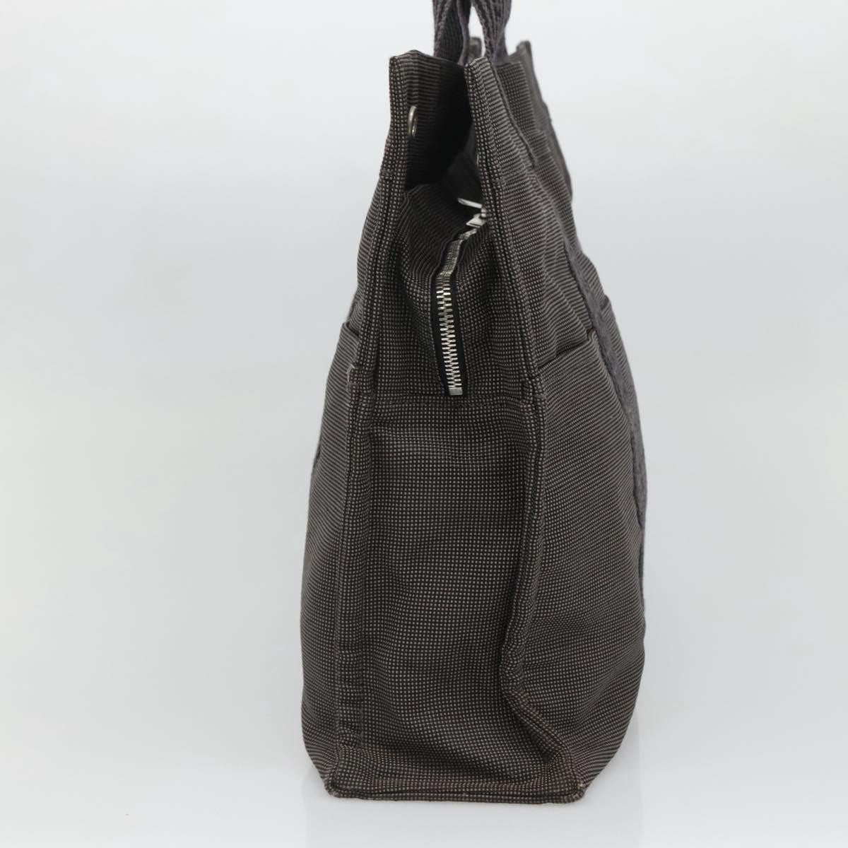 Hermes Fourre Tout Toile Gray Canvas Tote Bag Bag (Pre-Owned)