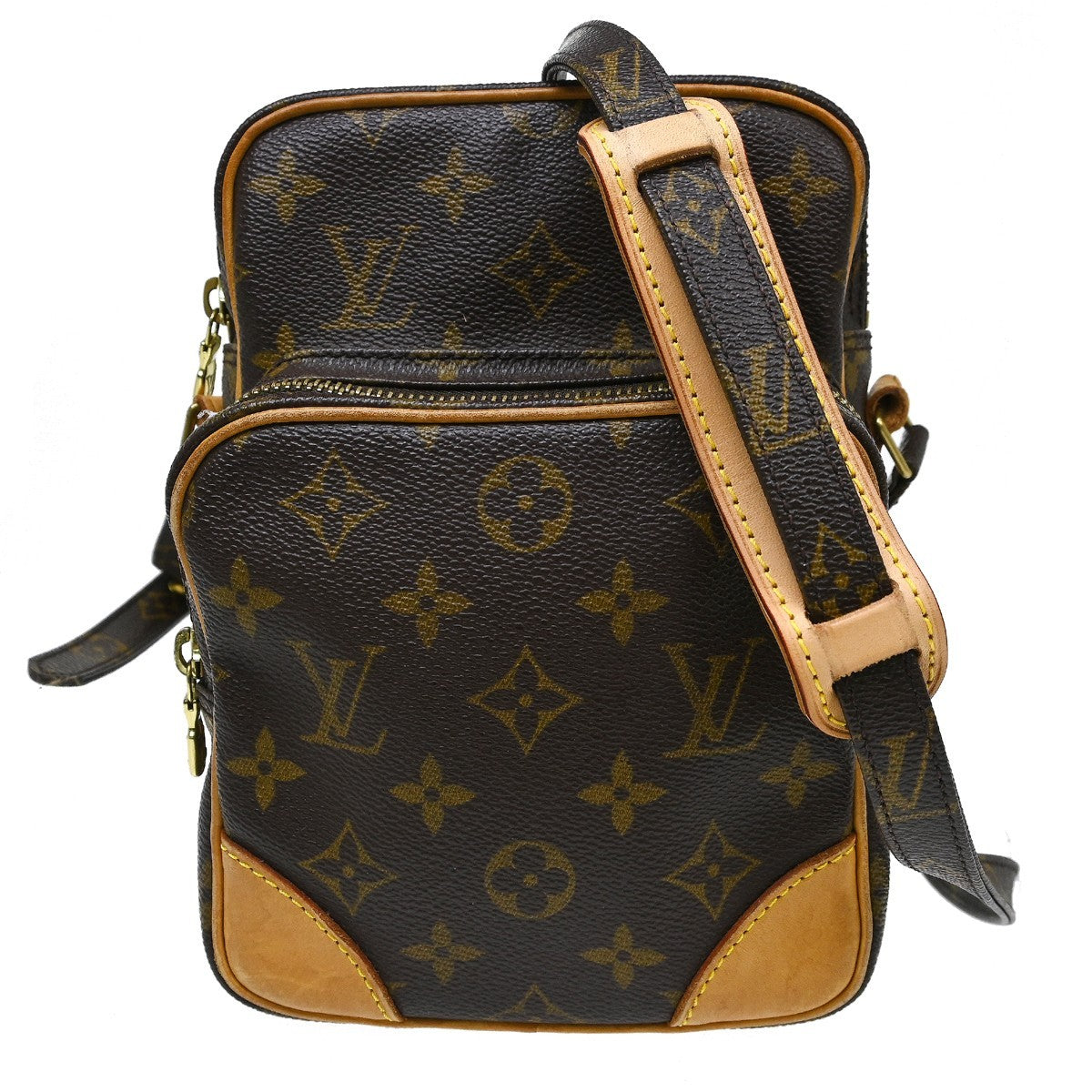 Louis Vuitton Amazone Monogram Canvas Brown Canvas Shoulder Bag Bag (Pre-Owned)