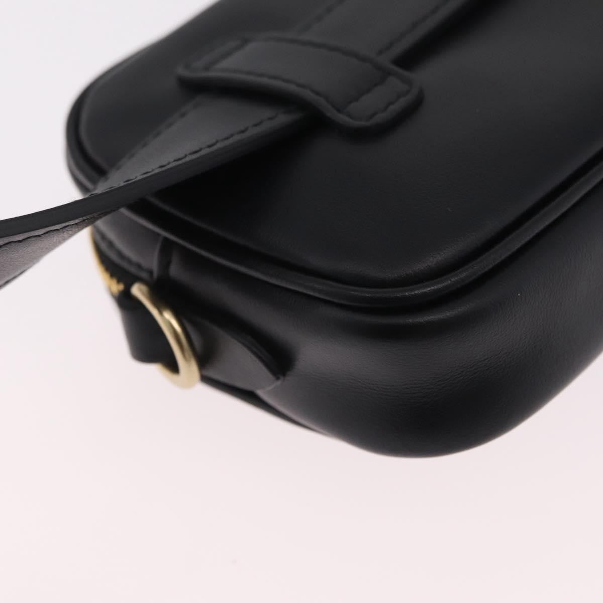 Miu Miu Arcadie Camera Leather Black Leather Handbag (Pre-Owned)