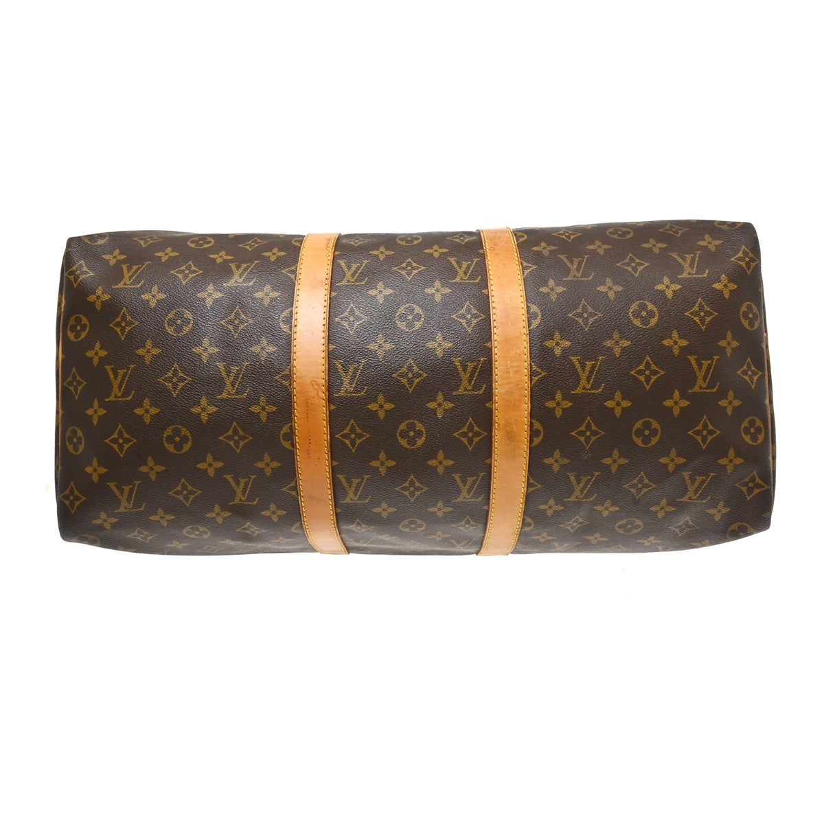 Louis Vuitton Keepall Monogram Brown Canvas Travel Bag Bag (Pre-Owned)