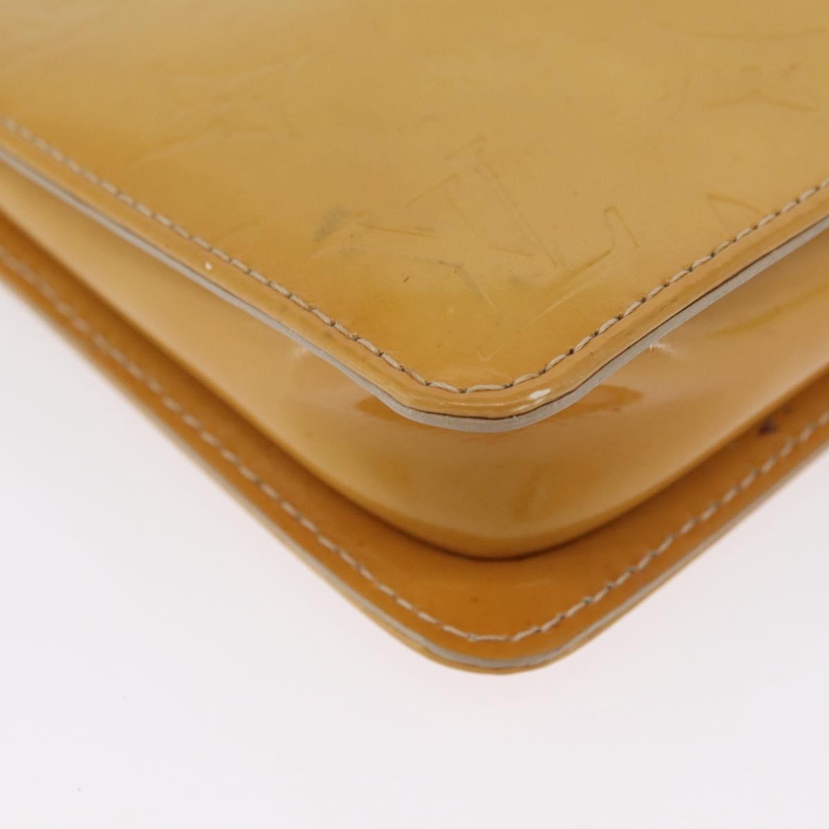 Louis Vuitton Lexington Pochette Monogram Vernis Beige Patent_Leather Clutche & Pouche Bag (Pre-Owned)
