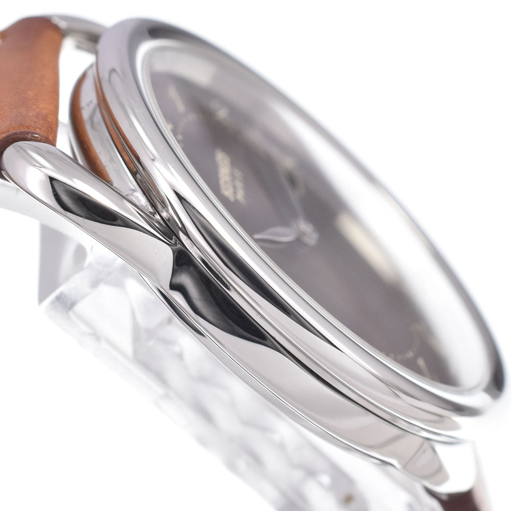 Hermes Arceau Quartz Stainless Steel And Alligator Watch (Pre-Owned)