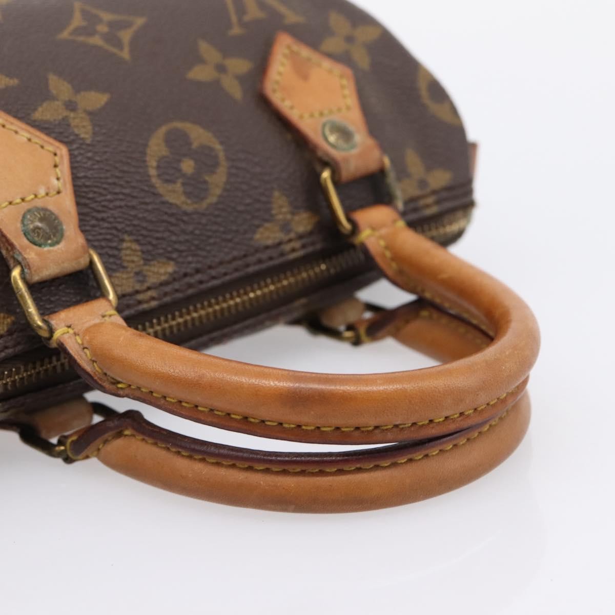 Louis Vuitton Speedy Mini Hl Monogram Canvas Brown Canvas Handbag (Pre-Owned)