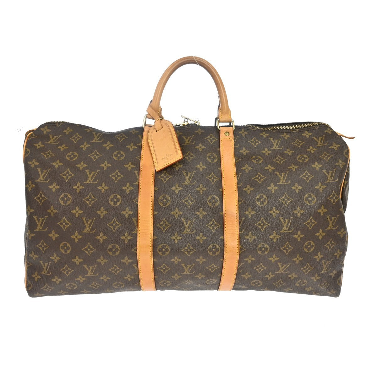Louis Vuitton Keepall Monogram Brown Canvas Travel Bag Bag (Pre-Owned)