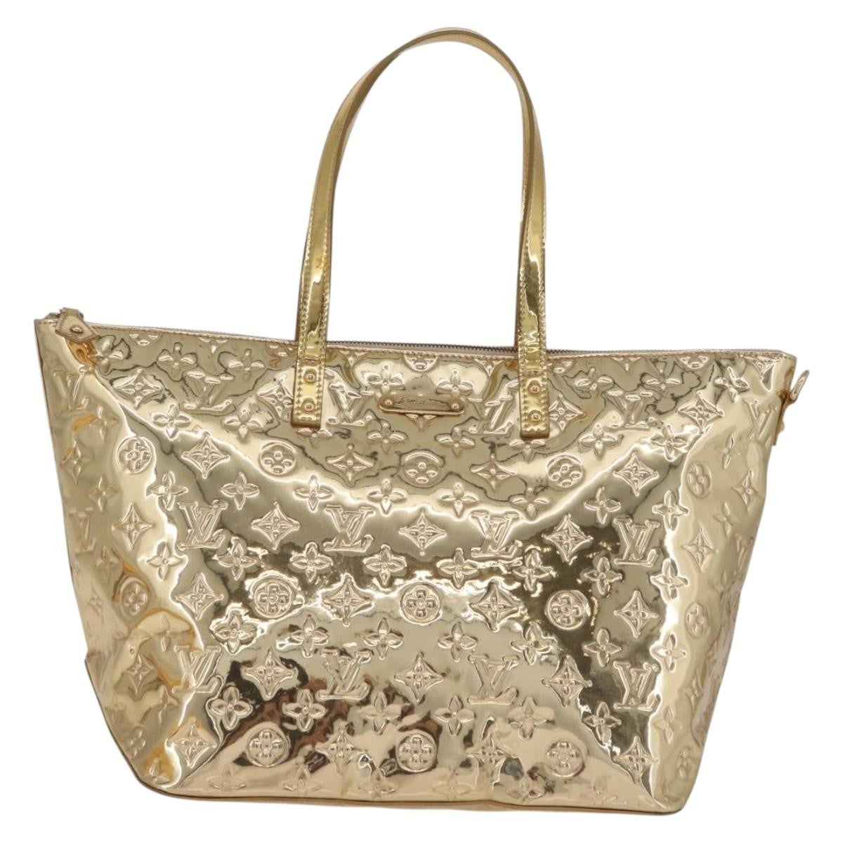 Louis Vuitton Bellevue Monogram Vernis Gold Canvas Tote Bag Bag (Pre-Owned)