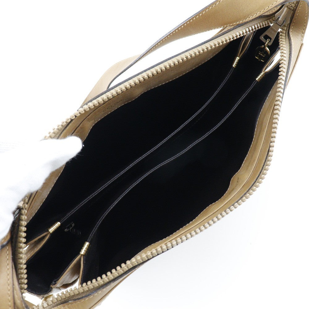 Celine Macadam Shoulder Pvc Leather Beige Pvc Shoulder Bag Bag (Pre-Owned)