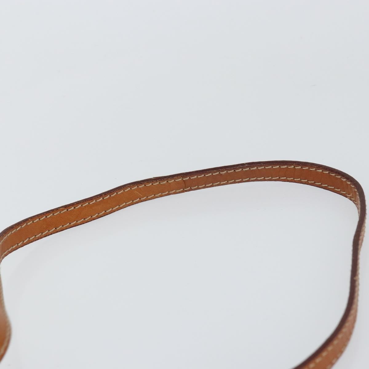 Celine Vintage Macadam Circle Logo Canvas And Leather Brown Canvas Shoulder Bag Bag (Pre-Owned)
