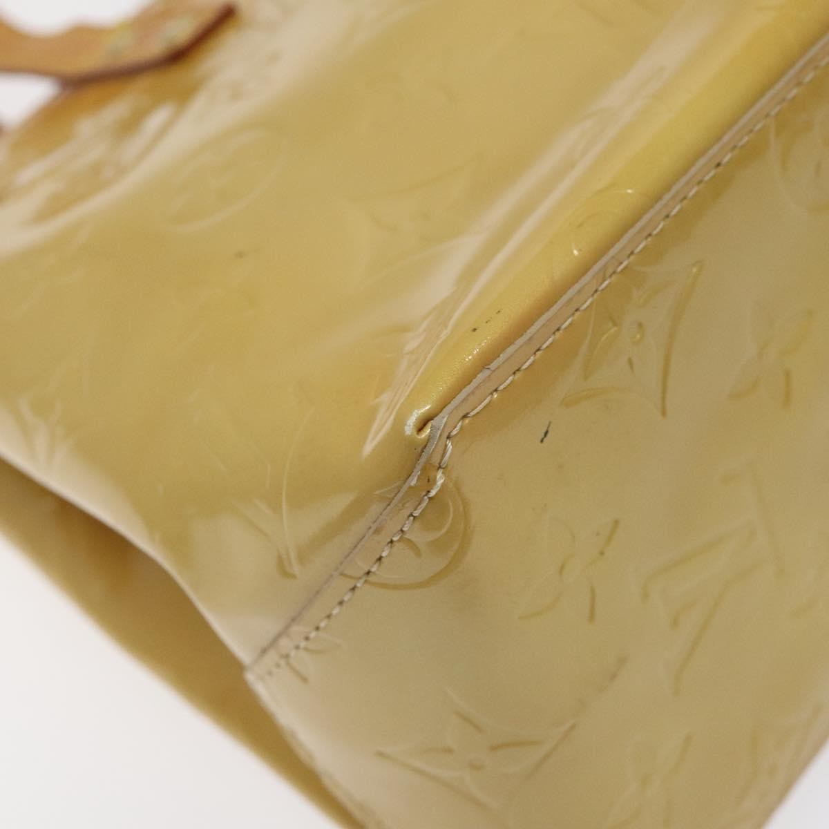 Louis Vuitton Reade Monogram Vernis Beige Patent_Leather Handbag (Pre-Owned)