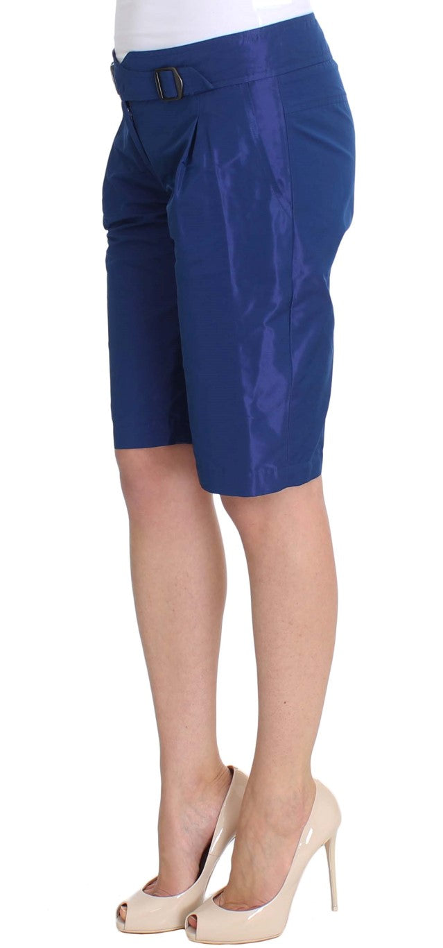 Ermanno Scervino Blue Above Knees Bermuda Women's Shorts