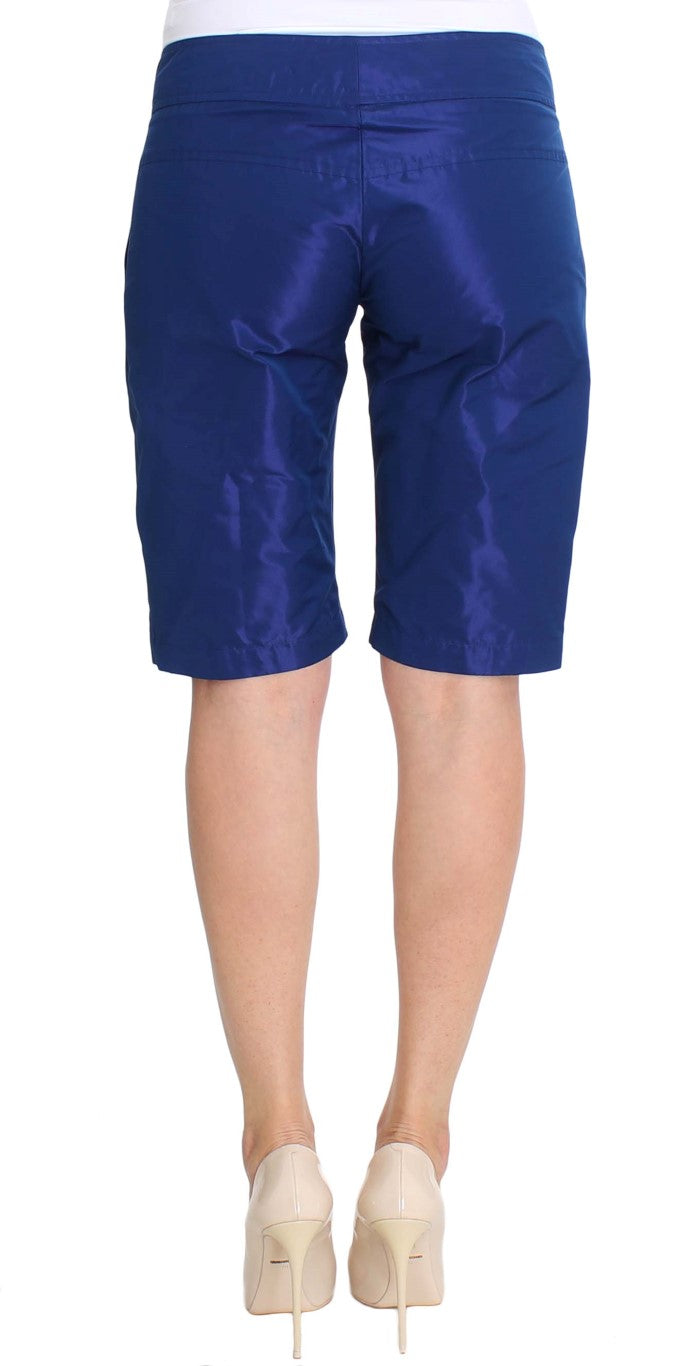 Ermanno Scervino Blue Above Knees Bermuda Women's Shorts
