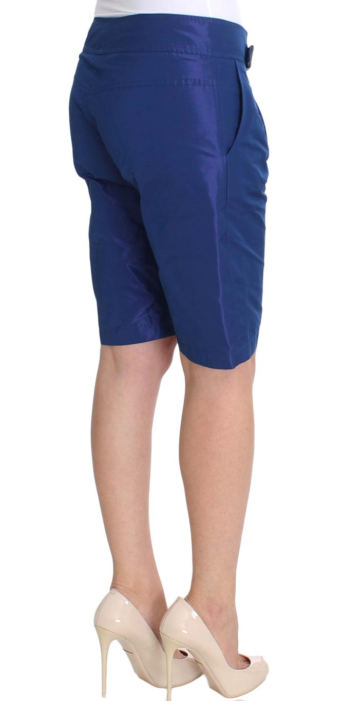 Ermanno Scervino Blue Above Knees Bermuda Women's Shorts