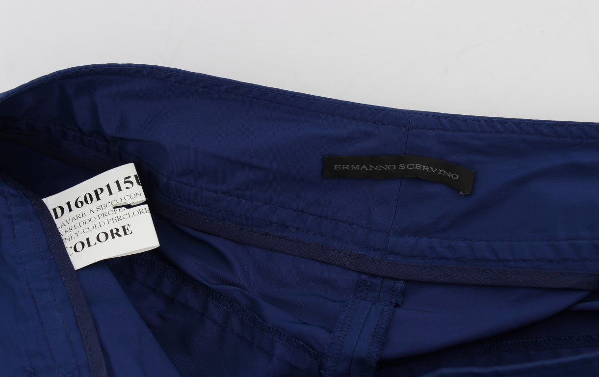 Ermanno Scervino Blue Above Knees Bermuda Women's Shorts