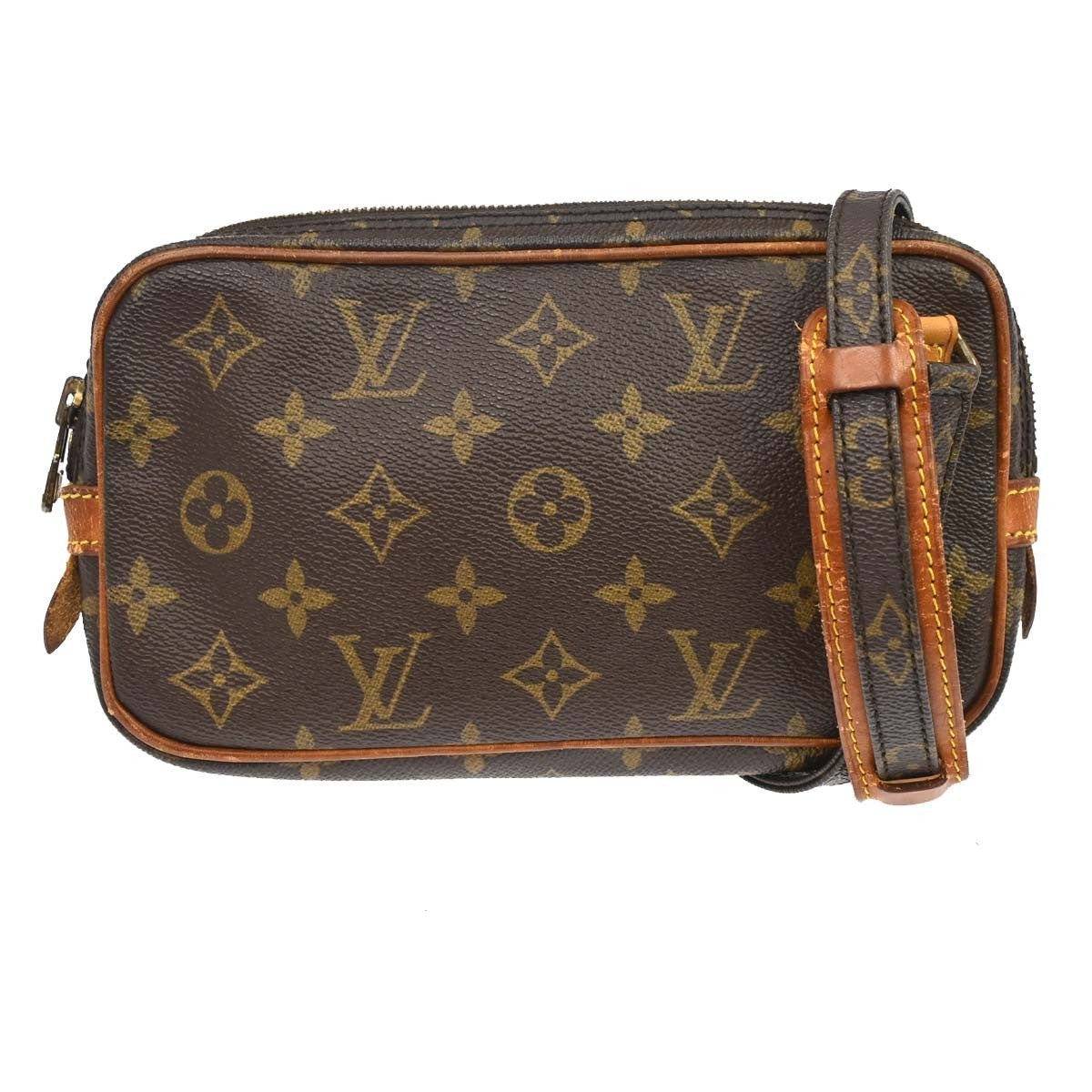 Louis Vuitton Pochette Marly Bandouliere Monogram Canvas Brown Canvas Shoulder Bag Bag (Pre-Owned)