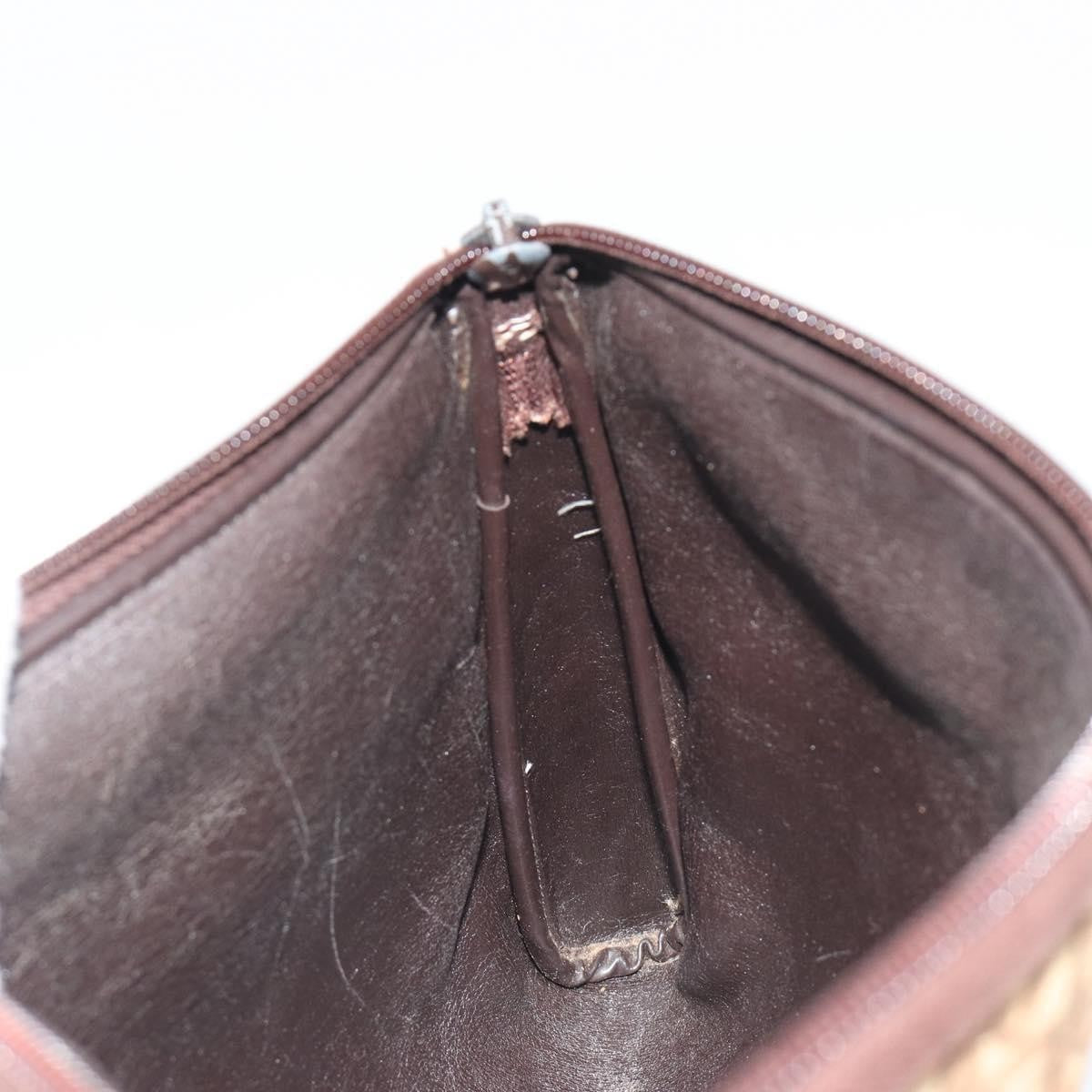 Christian Dior Vintage Trotter Canvas Brown Canvas Clutche & Pouche Bag (Pre-Owned)