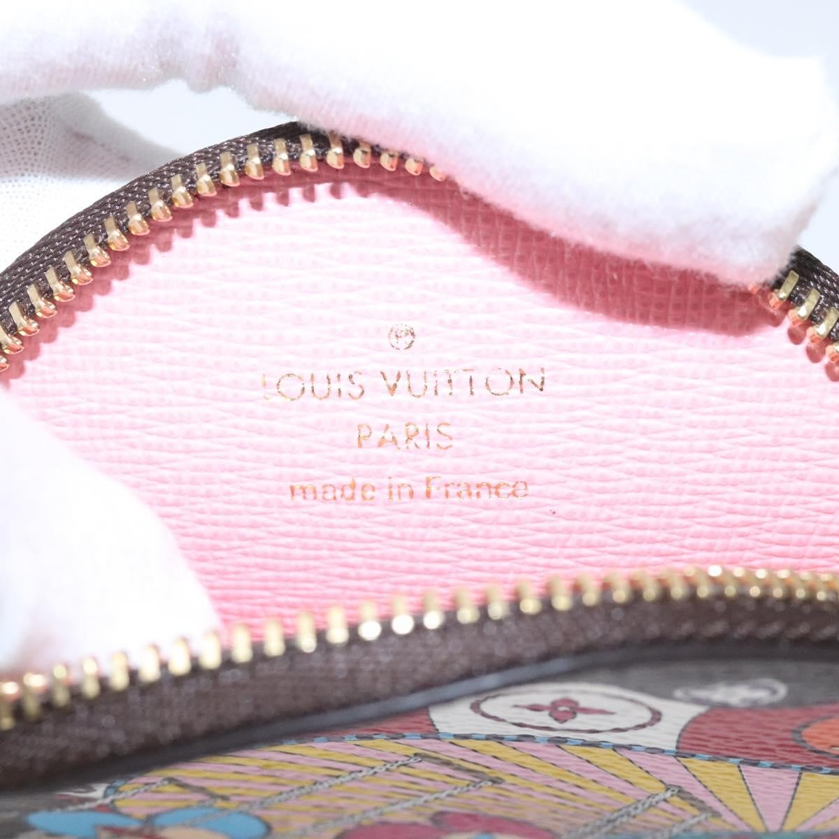 Louis Vuitton Round Coin Purse Limited Edition Vivienne Xmas Monogram Canvas Multicolour Canvas Wallets Accessory (Pre-Owned)