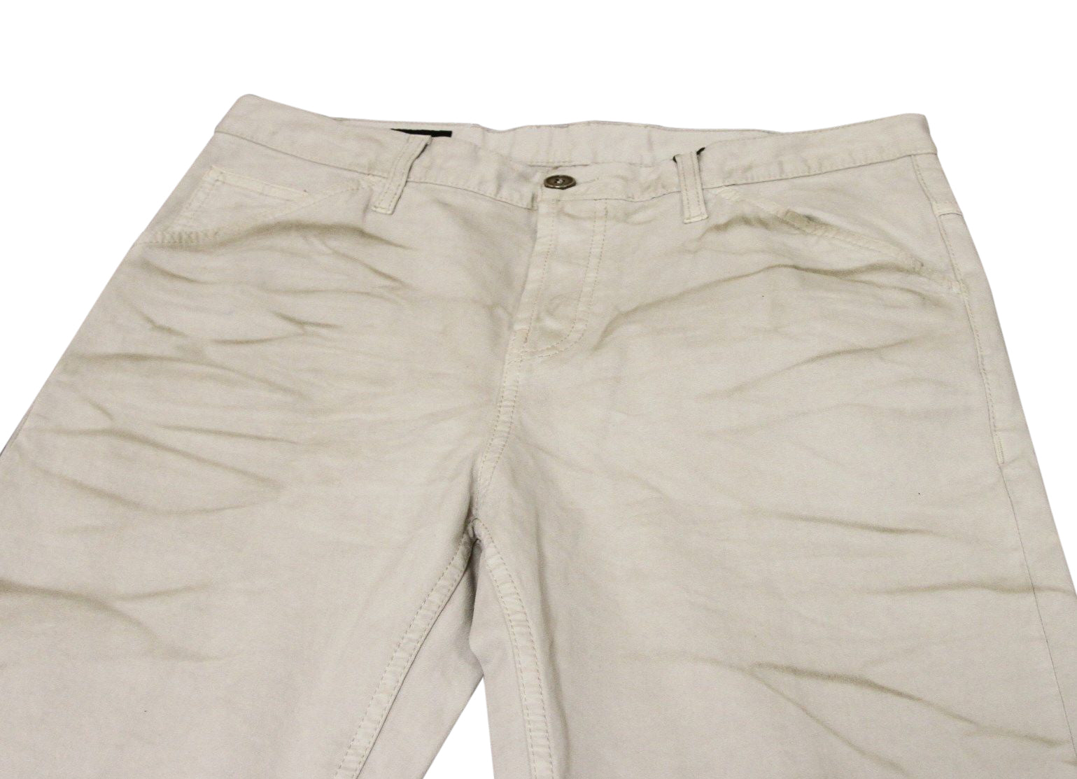 Gucci Men's Beige Dirty Washed Casual Pants (G 46 / 30 US)