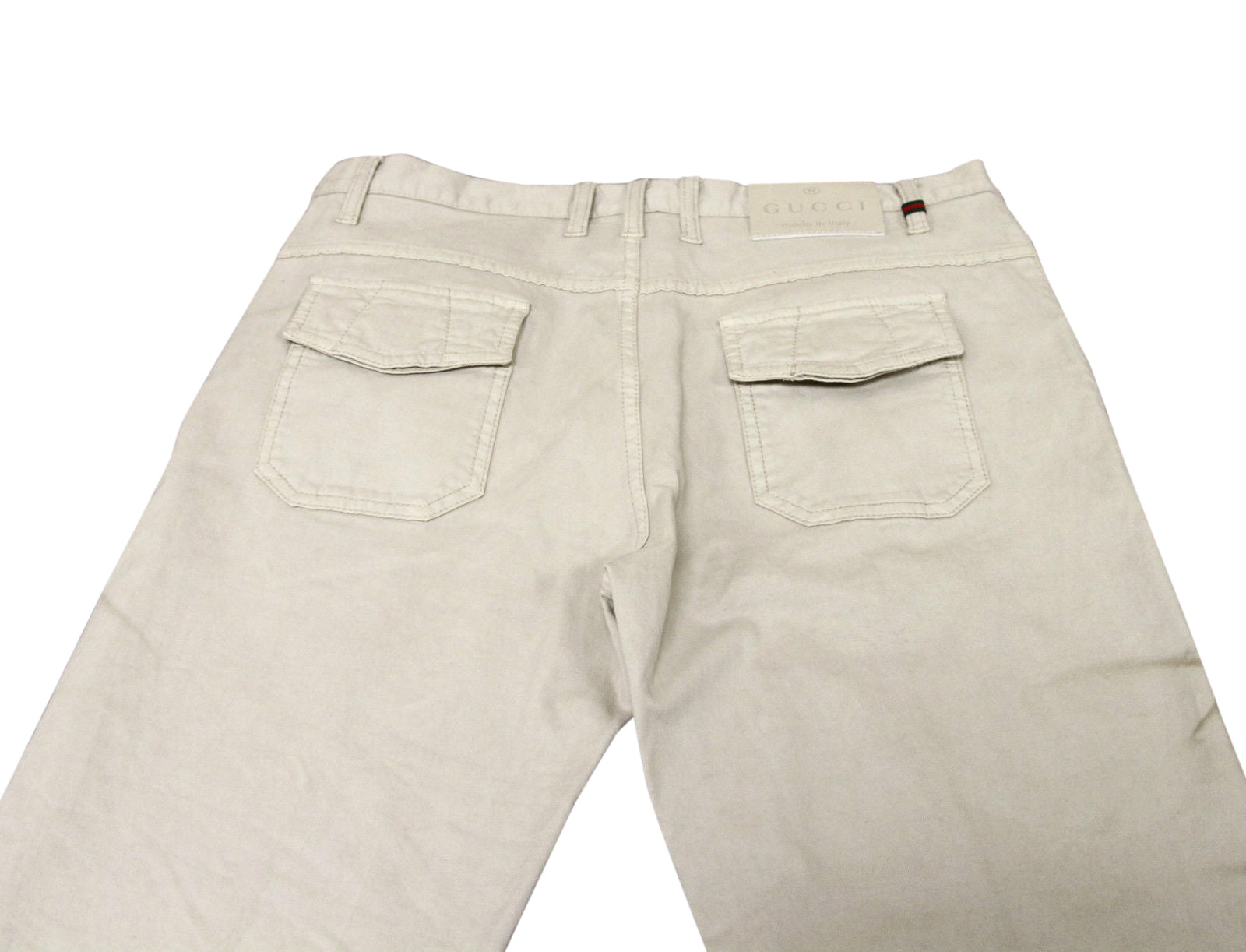 Gucci Men's Beige Dirty Washed Casual Pants (G 46 / 30 US)