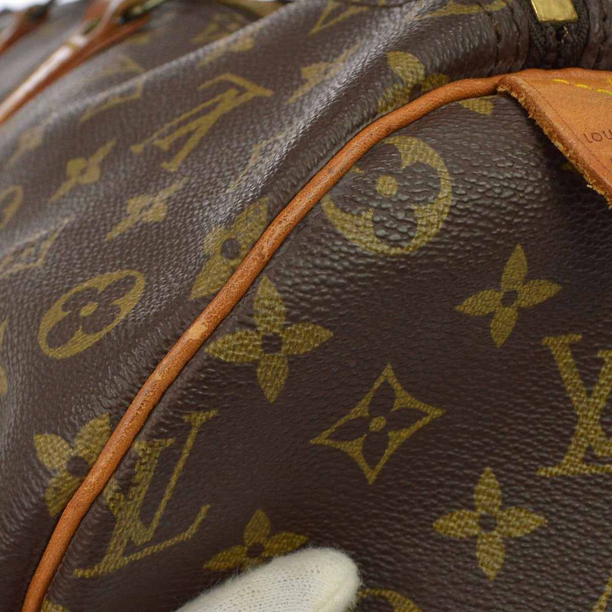 Louis Vuitton Keepall Monogram Canvas Brown Canvas Travel Bag Bag (Pre-Owned)