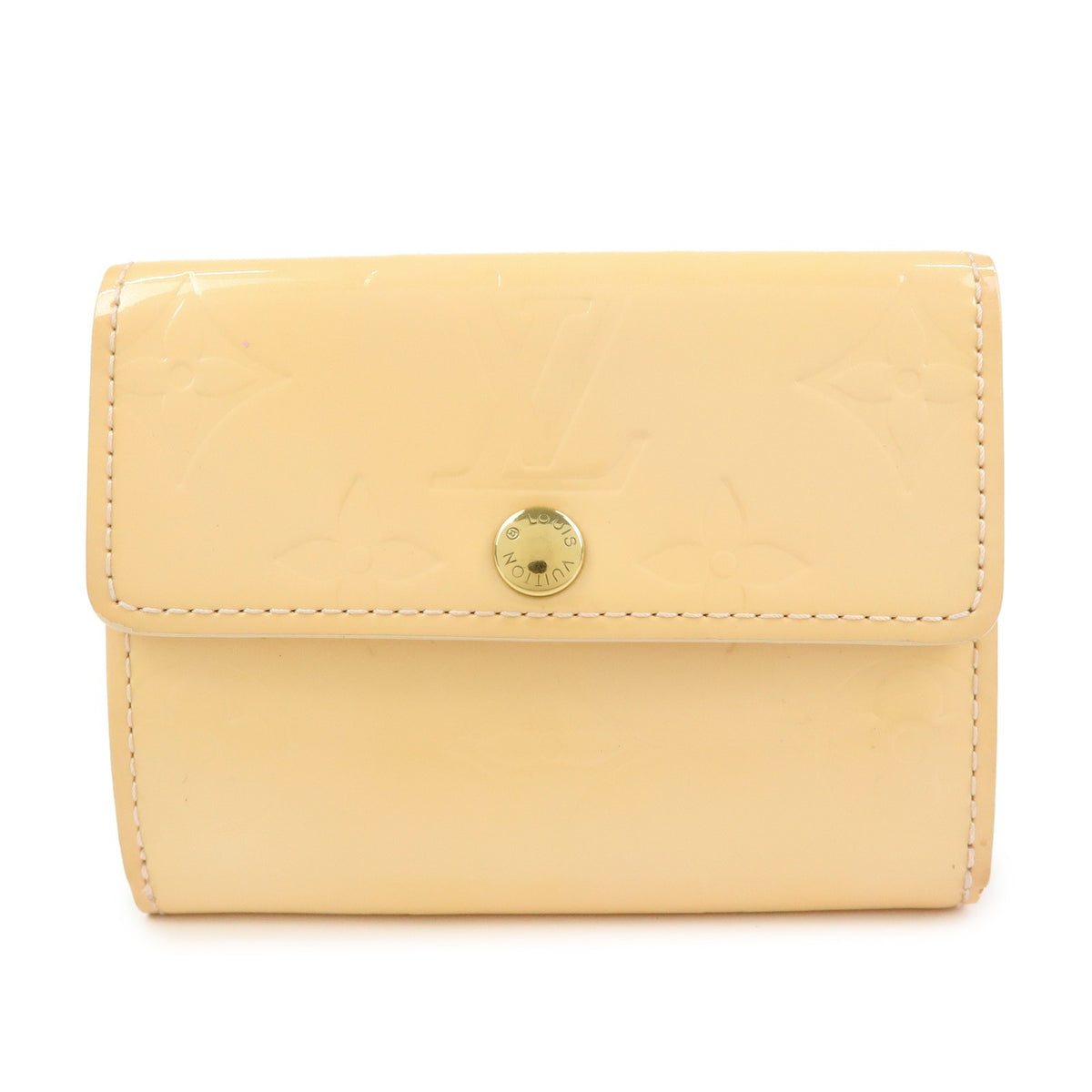 Louis Vuitton Ludlow Vernis Beige Patent_Leather Wallets Accessory (Pre-Owned)