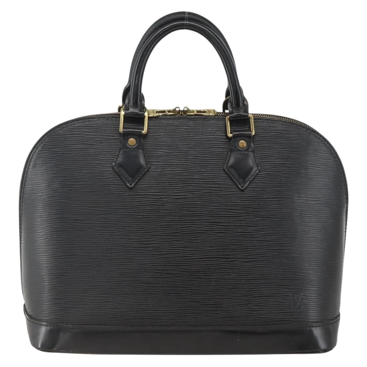 Louis Vuitton Alma Epi Leather Black Leather Handbag (Pre-Owned)