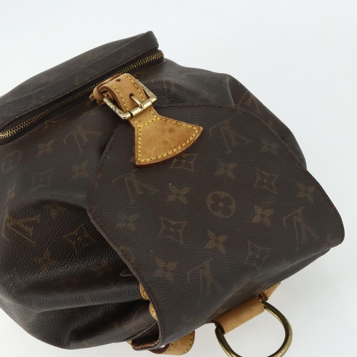 Louis Vuitton Vintage Montsouris Monogram Canvas Brown Canvas Backpack Bag (Pre-Owned)