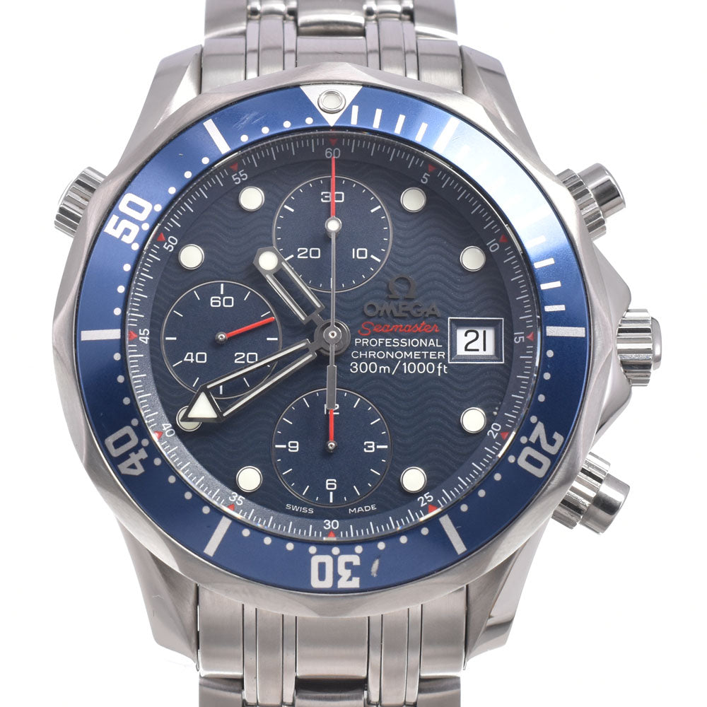 Omega Seamaster Diver 300M Chronometer Chronograph Automatic Stainless Steel Watch (Pre-Owned)