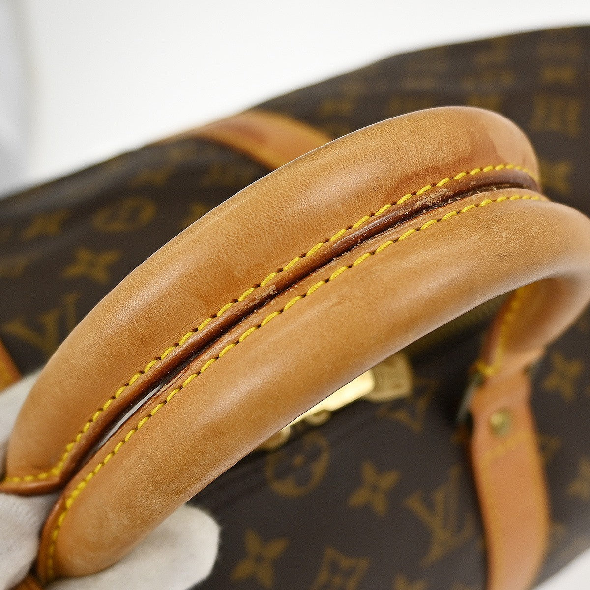 Louis Vuitton Keepall Bandouliere Monogram Canvas Brown Canvas Travel Bag Bag (Pre-Owned)