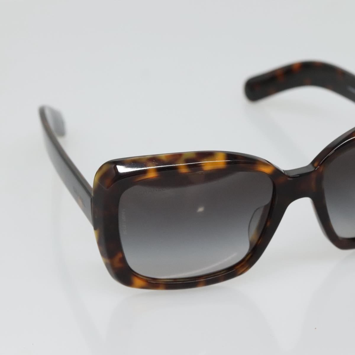 Chanel Chanel Logo Sunglasses Eye Wear Plastic Brown Plastic Sunglasse Accessory (Pre-Owned)